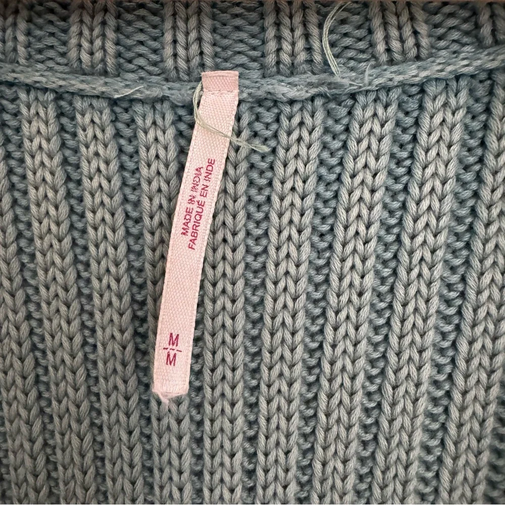 Free People Green Ribbed Sweater - Picture 4 of 9